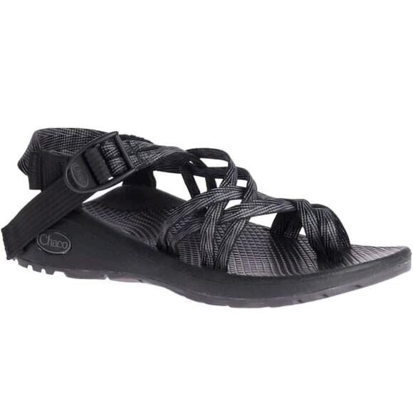 Chaco Z/Cloud X2 Strappy Sandals Women's Sz 8 Black Gray (NWOB) JCH108002 - Picture 1 of 7